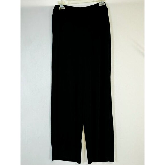 Chicos Womens Wide-Leg Black Pants Size 2P Acetate & Spandex Blend Like Traveler - Picture 1 of 7